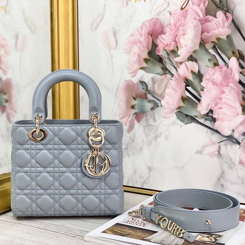 Dior Aaa-My ABC Lady Dr borsa blu/rosa/grigio