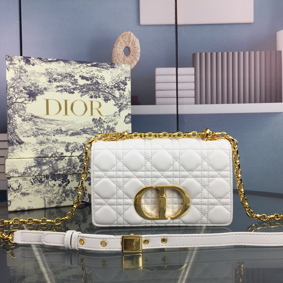 Dior Small Dr Caro Borsa bianco/rosso/blu