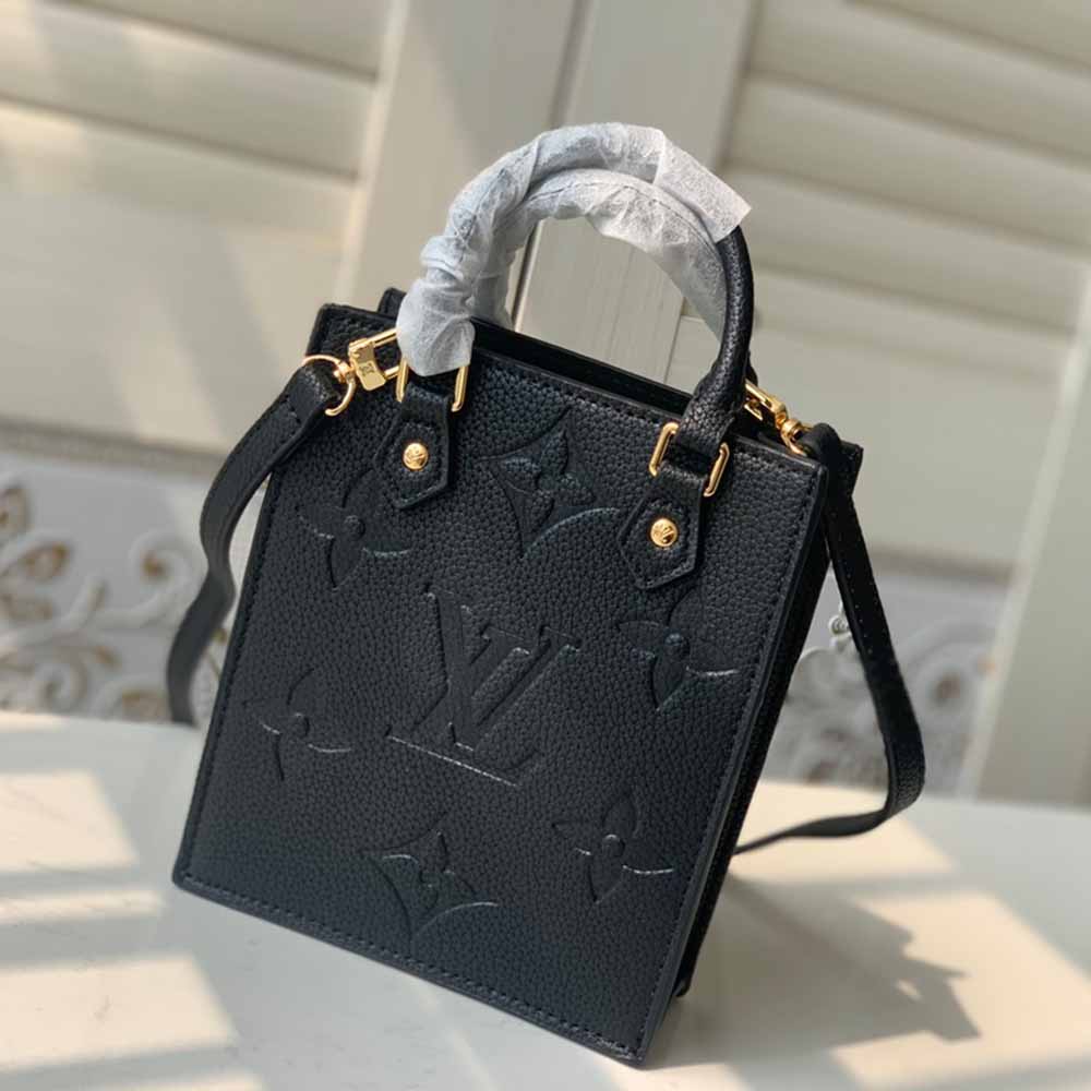 Louis Vuitton Petit Sac Plat M80478 Black/White/Beige