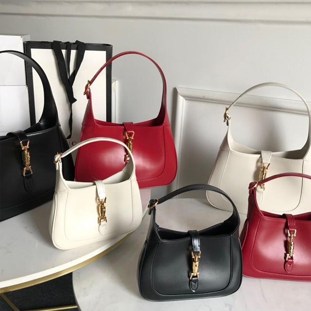 Gucci Jackie 1961 Mini spalla 637092 nero/bianco/rosso