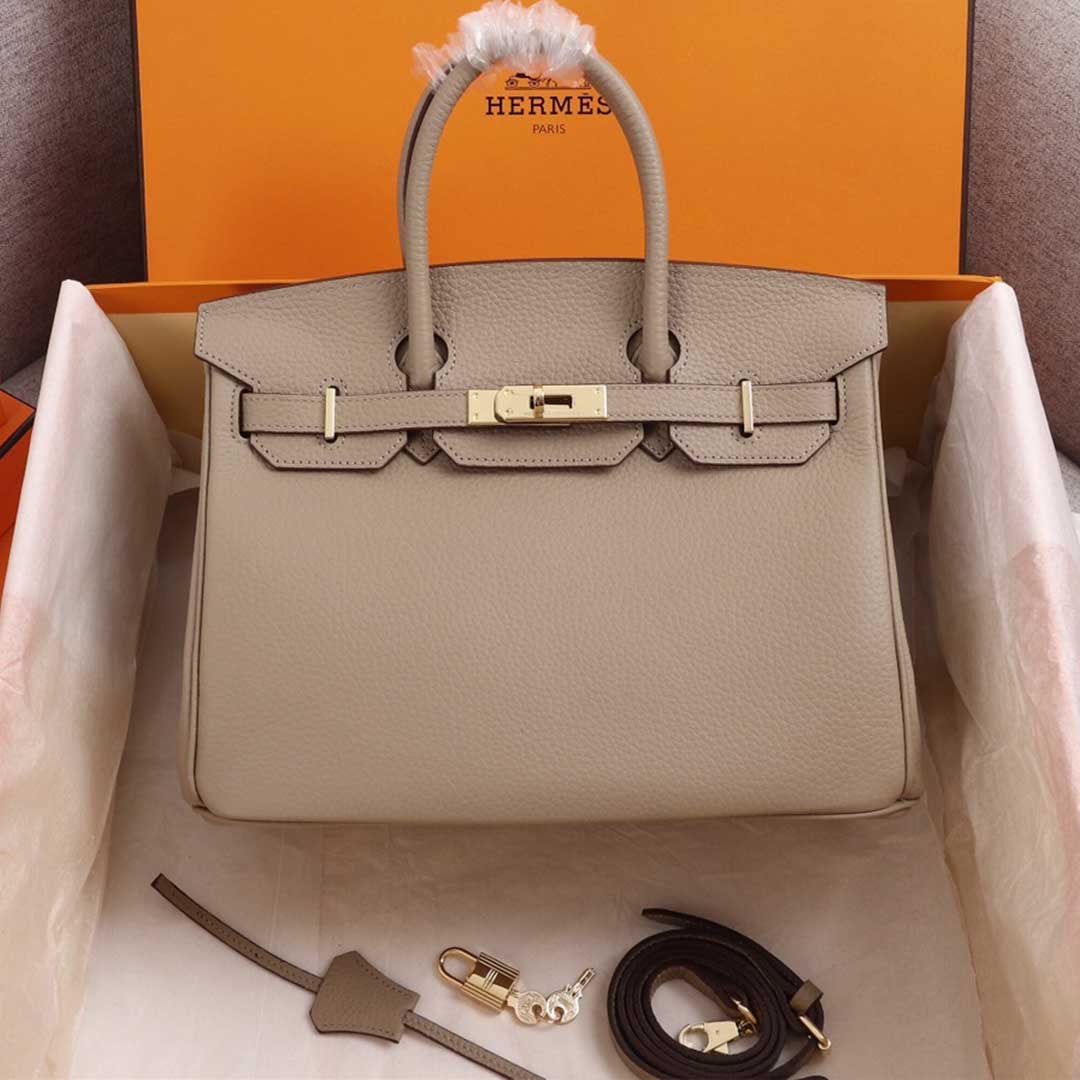 Hermes Aaa-Birkin 25/30/35 BASS BEIGE/Orange/Navy