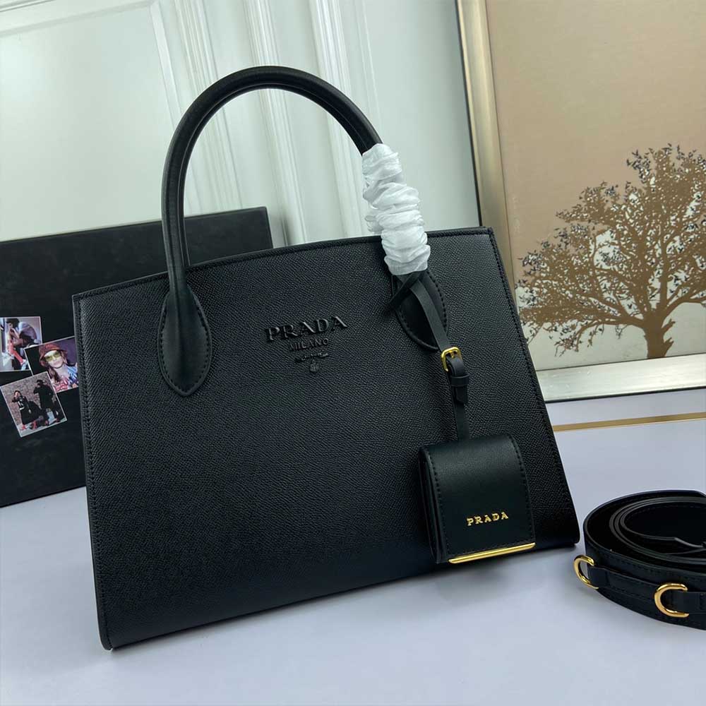 Prada Medium Saffiano Leather Monocrome borsa 1Ba155 (66158)