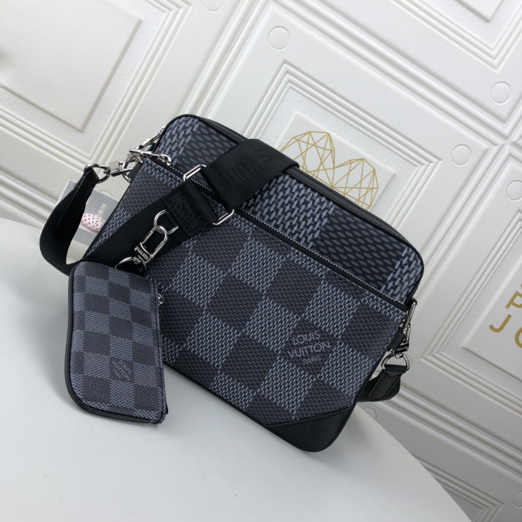 Louis Vuitton Trio Messenger N50017 Nero/Grigio