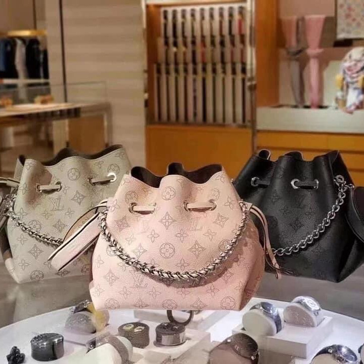 Borsa per secchio Bella Louis Vuitton Bella nero/rosa/grigio