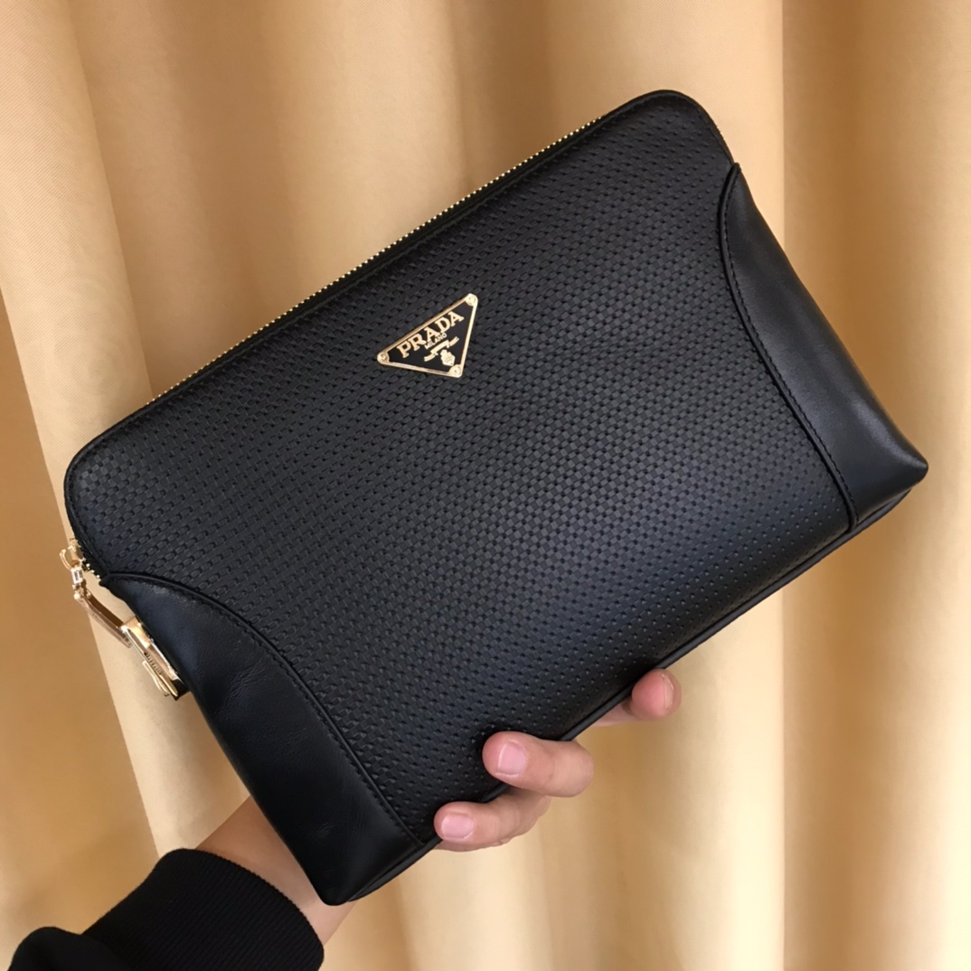 Prada Saffiano Leacella Black