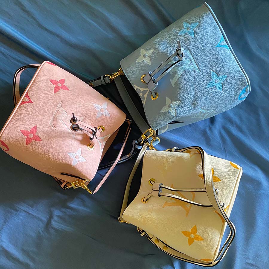 Louis Vuitton Neonoe BB Borse Borsa blu/beige/rosa