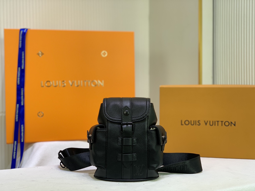 Louis Vuitton Christopher xs nero/blu/bianco