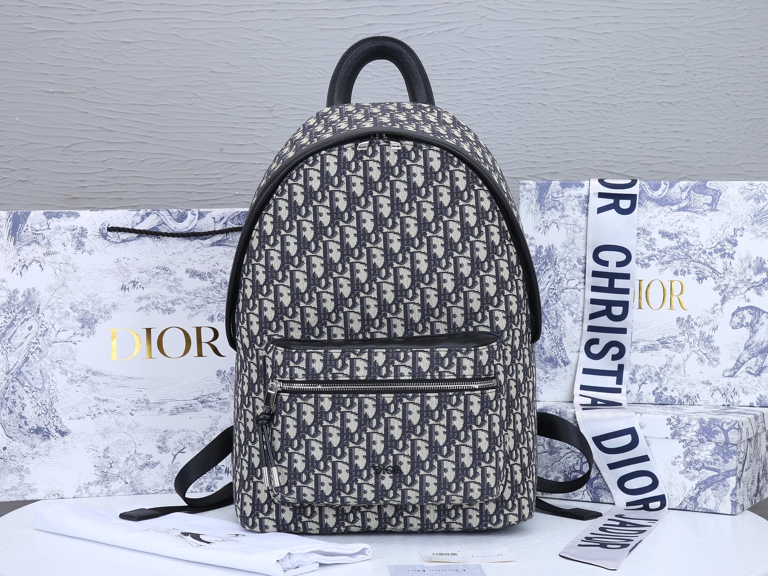 Backpack di Dior 42cm Rider Beige/Blue