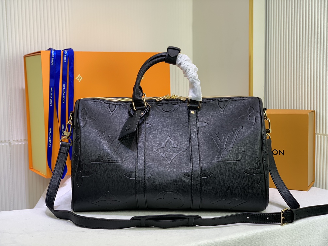 Louis Vuitton Empreinte Leather Keepall Bandouliere 45