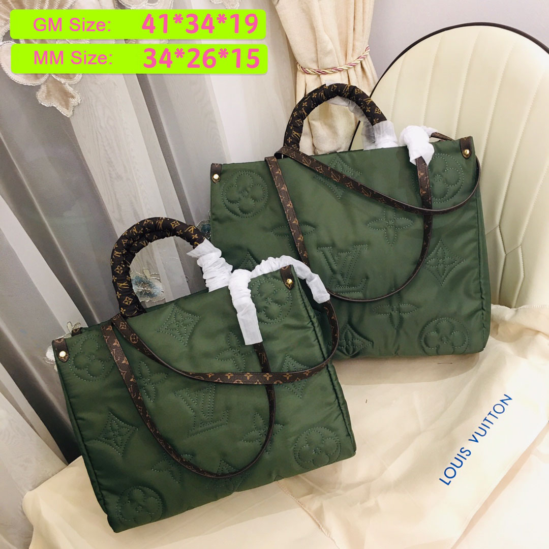 Louis Vuitton Onthego GM Tote borsa- verde