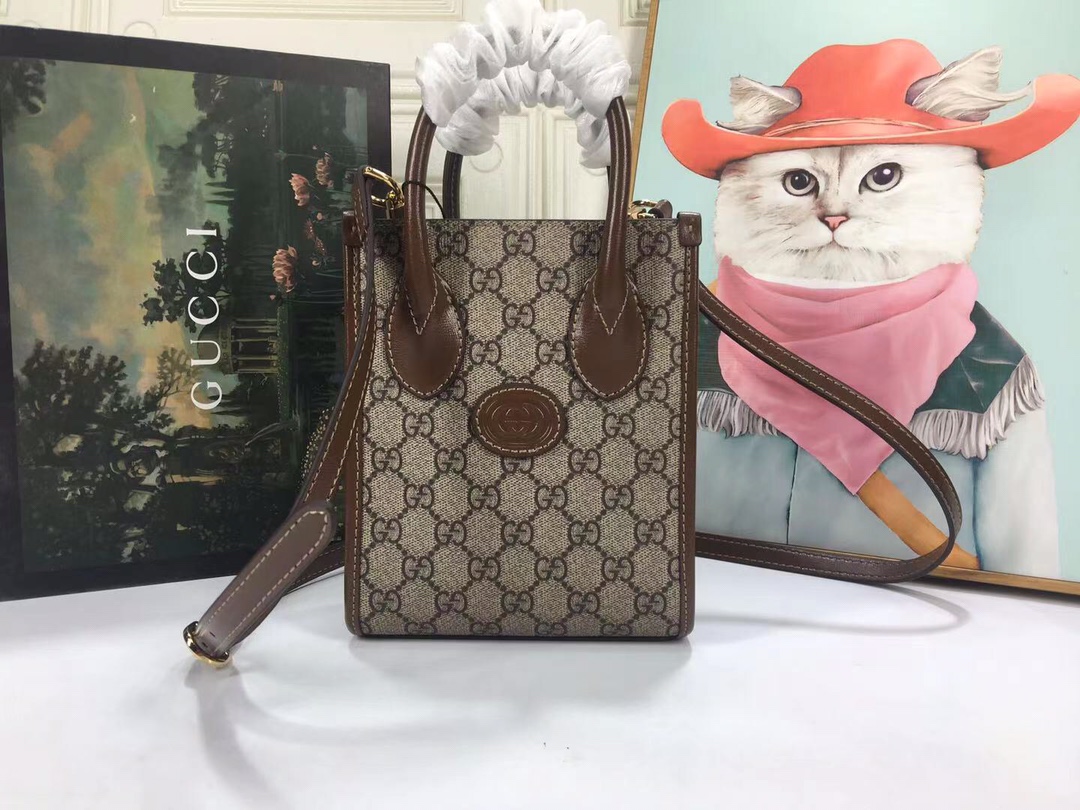 Gucci Mini Tote borsa con interblocco G