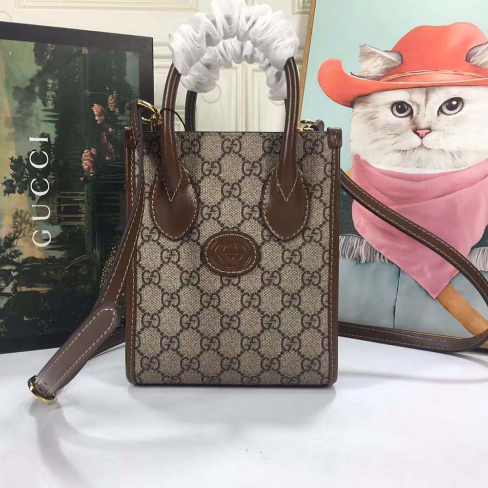 Gucci Mini Tote borsa con interblocco G 671623