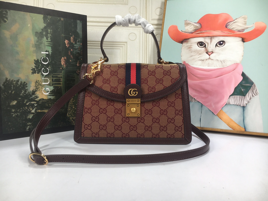 Gucci Ophidia Piccolo busta top con Web 651055