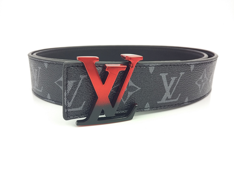 Luis Vuitton Belt L203-80 38 mm di rosso