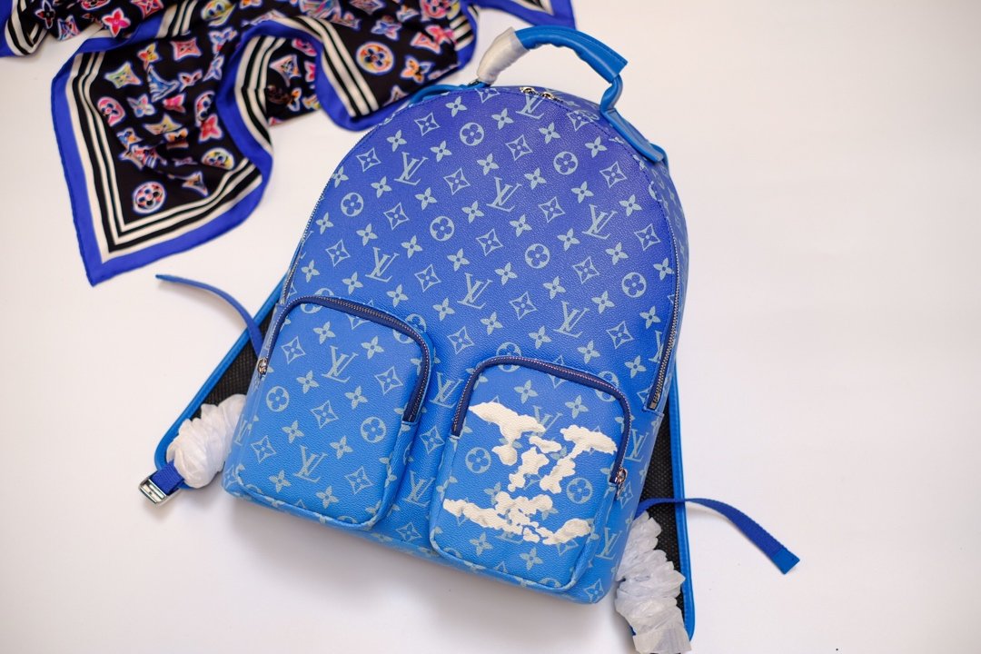 Louis Vuitton AAA-Backpack Multipocket M45441 Blue