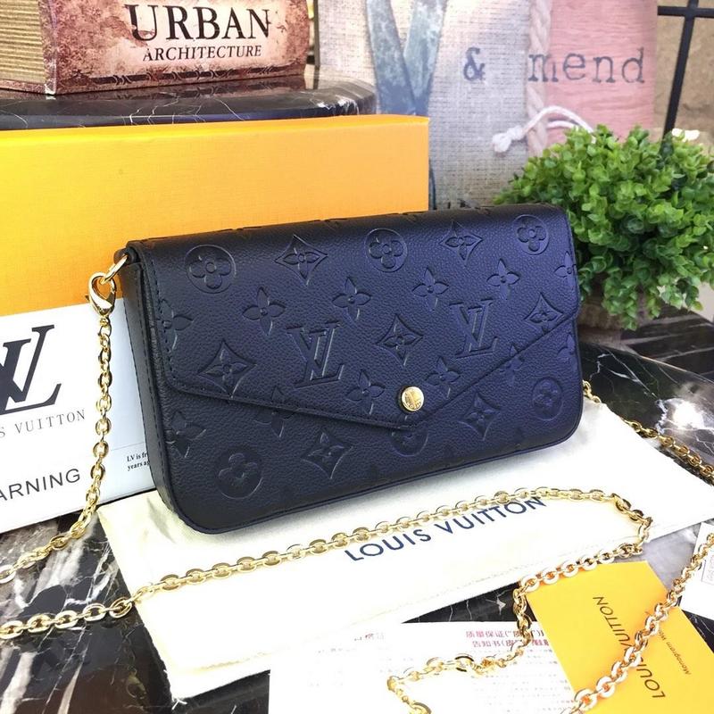 Louis Vuitton Felicie Pochette Black/Blue/Red