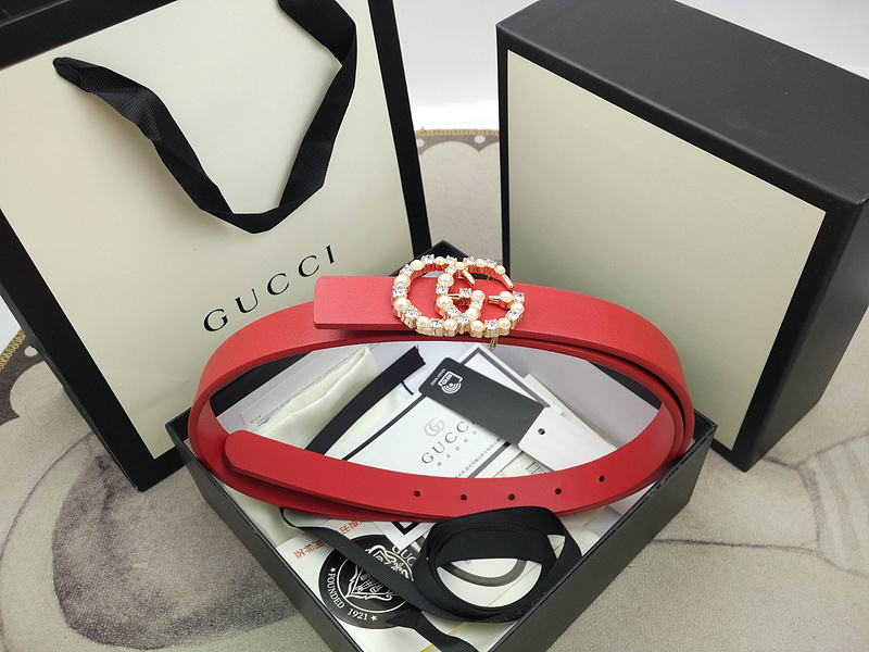 Cintura Gucci G360-75 ROSSO 25MM