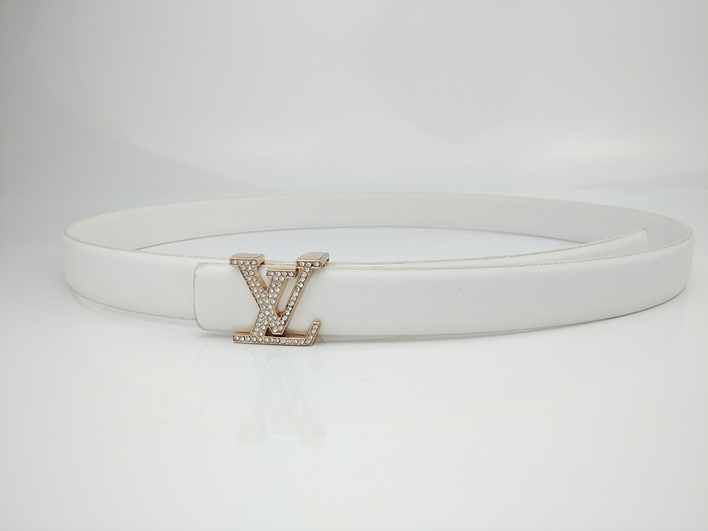 Luis Vuitton Belt L190-75 25mm bianco