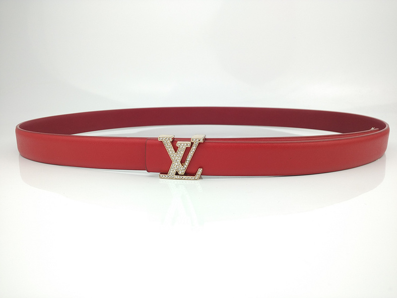 Luis Vuitton Belt L191-75 25 mm di rosso