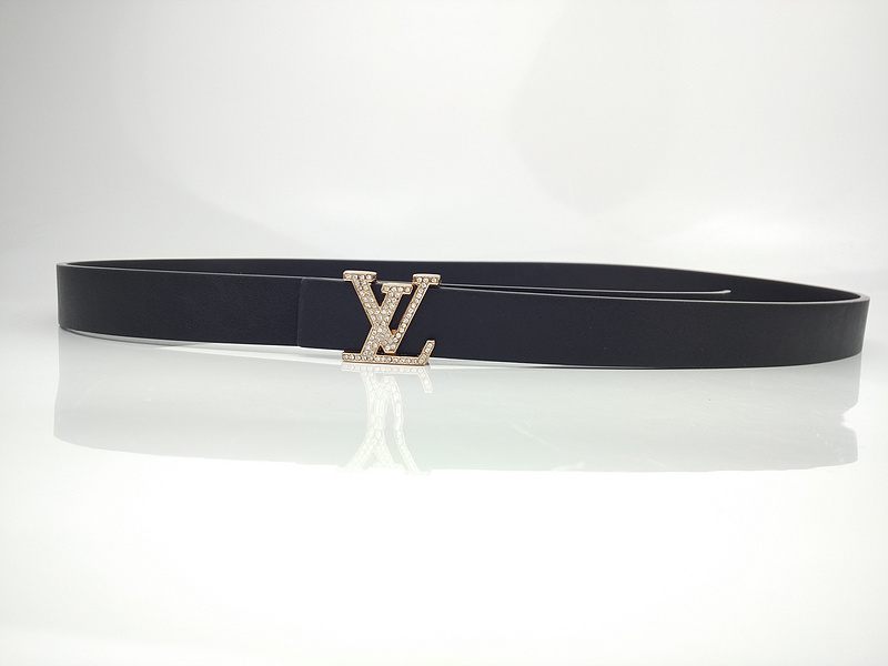 Luis Vuitton Belt L188-75 25mm nero