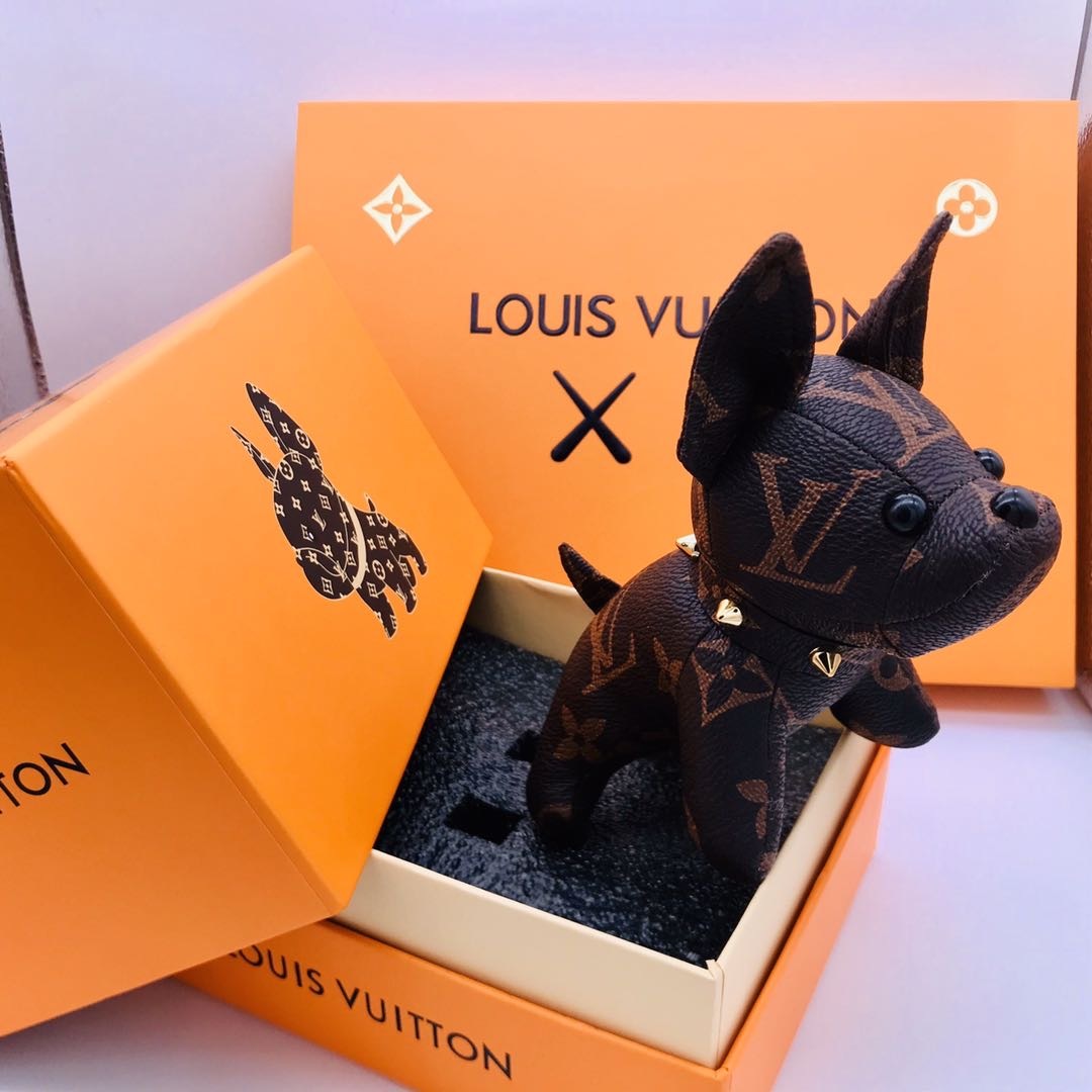 Louis Vuitton Custom French Bulldog borsa Charm e Key Holder