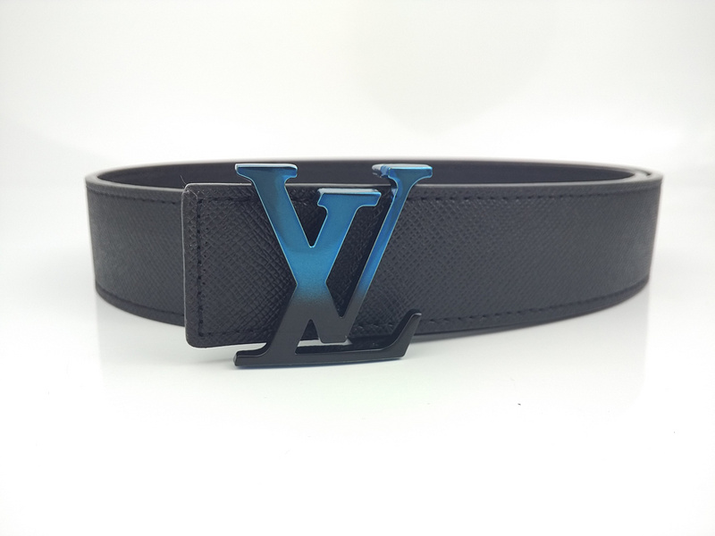 Luis Vuitton Belt L213-75 38mm blu