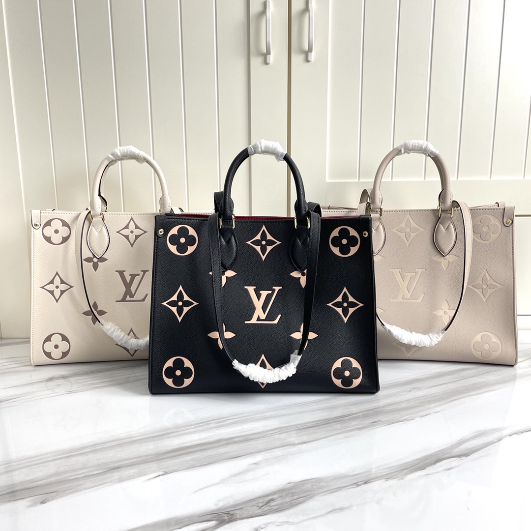 Louis Vuitton AAA-OnThego MM Nero/Beige