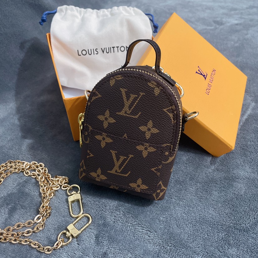 Luis Vuitton Monogram Borse Charm Chain Coin Walet K04