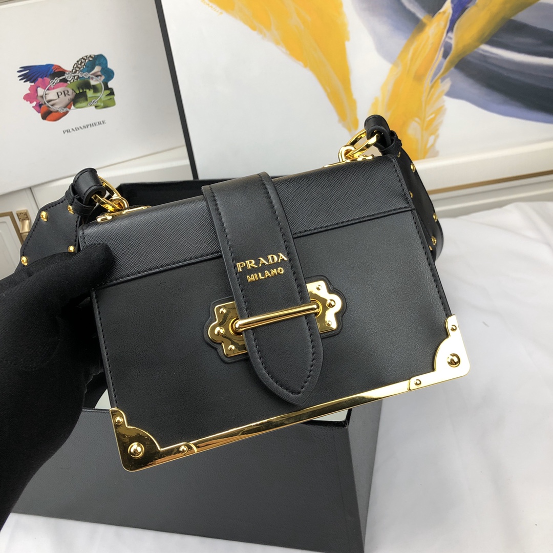 Prada Leather Cahier Borsa 1BD045