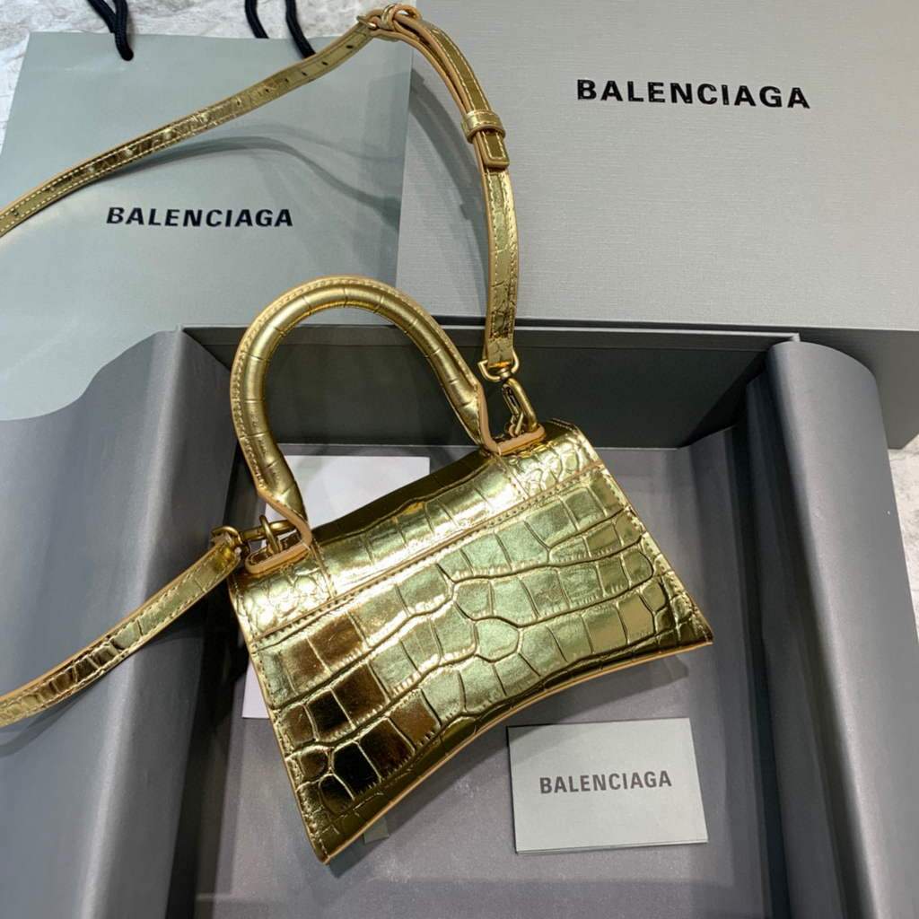 Balenciaga 592833 Gold per manico per clessidra Hourgle