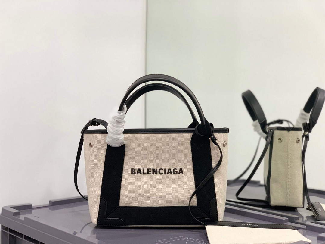 Balenciaga 390346 Donna Navy XS Tote borsa Black