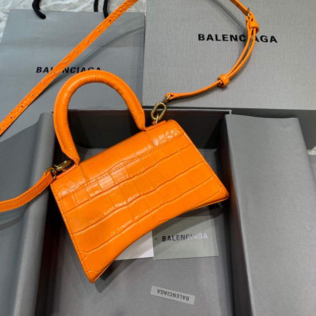 Balenciaga 592833 borsa MUSHINE CLASSEGGIO XS Arancia