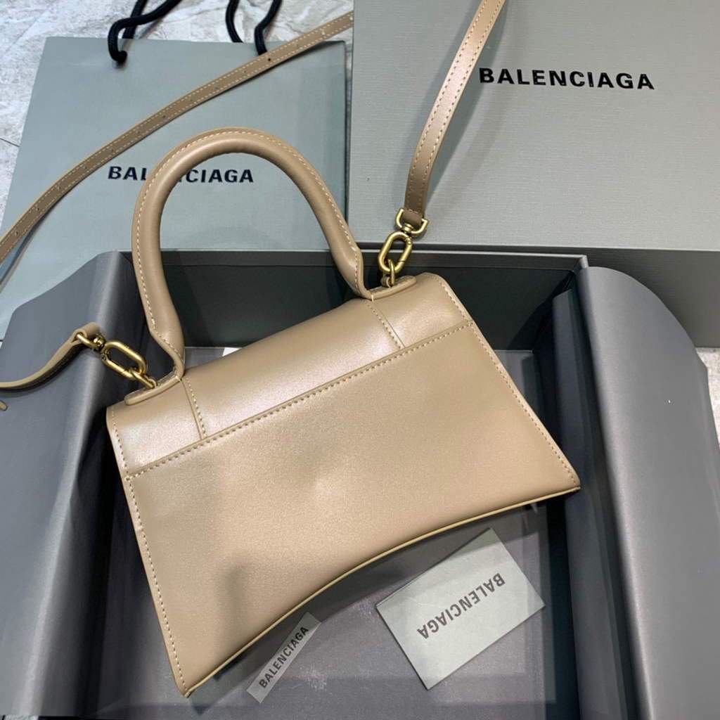 Balenciaga 593546 clessidra per clessidra per cuscinetto della pelle di pelle