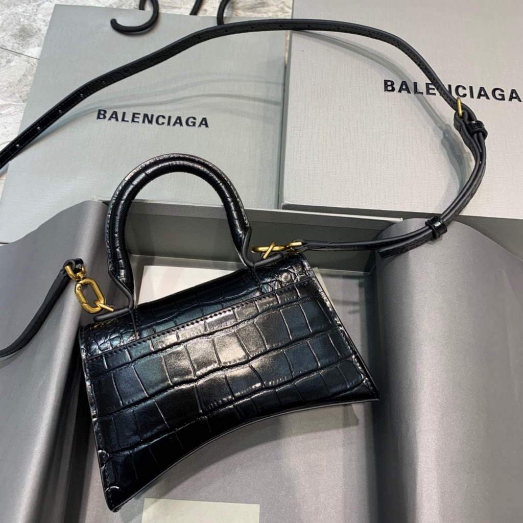 Balenciaga 592833 borsa MUSHINE CLASSO XS Oro nero