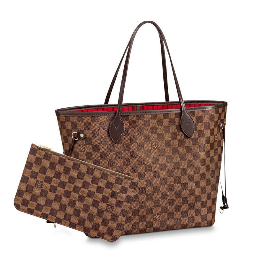 Louis Vuitton Damier ebene tela everfull mm n41358