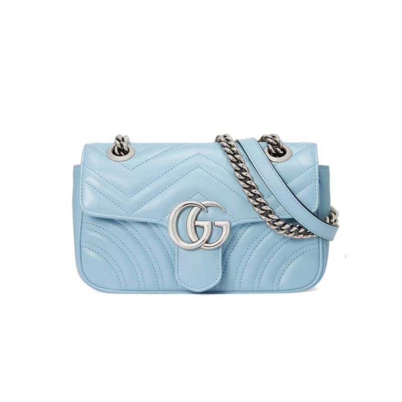 Gucci Gg Marmont Matelasse Chevron Leather Mini borsa 446744