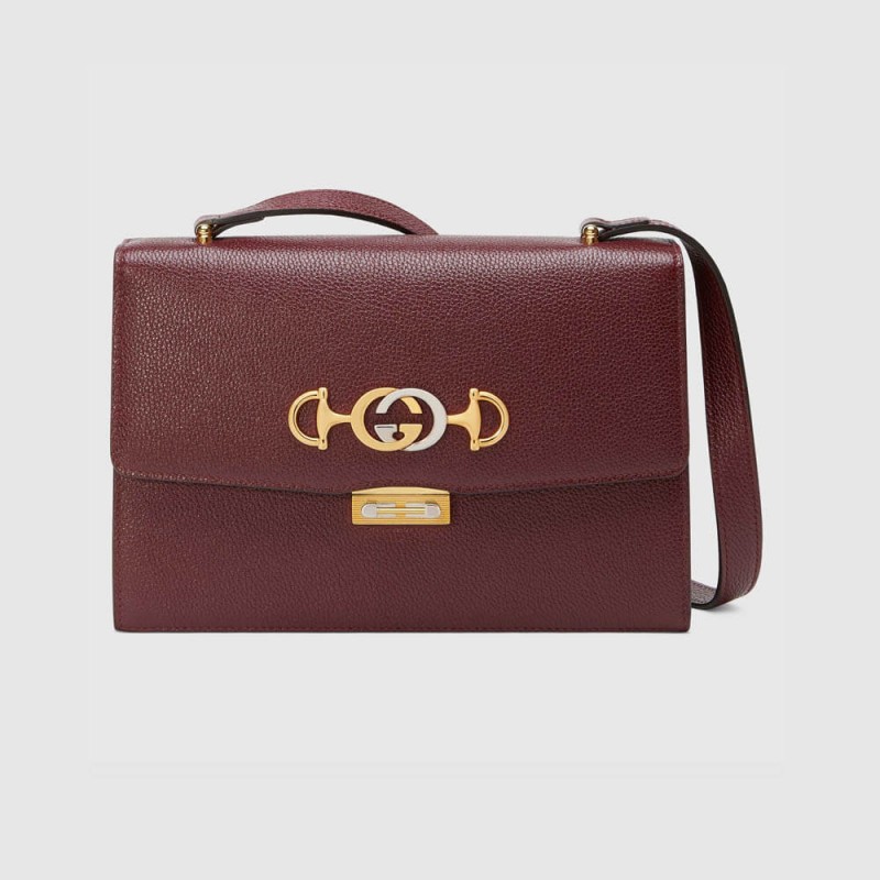 Gucci Zumi in pelle sgranosa piccola borsa a tracolla 576388