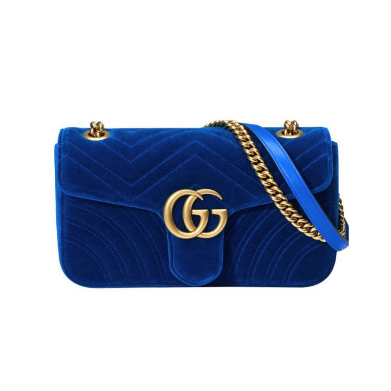 GG GG GG Marmont Velvet Spall borsa 443497