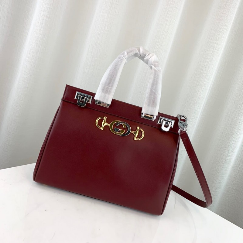 Gucci Zumi in pelle liscia STAMPA PICCOLA SOLA 569712