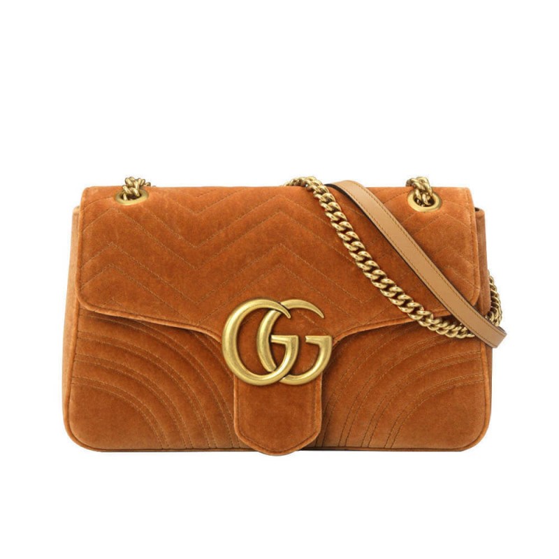 GG GG GG Marmont Medium Velvet Spall borsa 443496