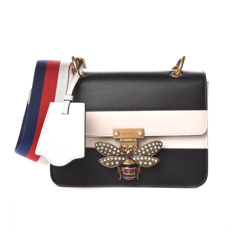 Gucci Queen Margaret Spall borsa 476542 Black/White