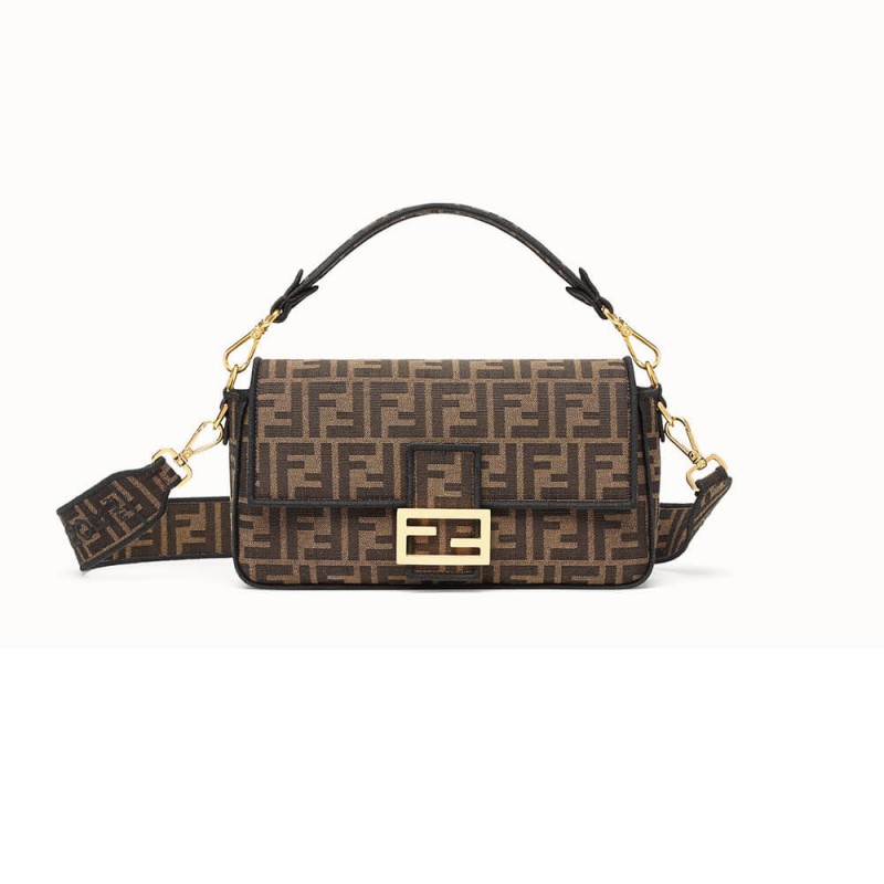 borsauette in tessuto marrone Fendi borsauette 8BR600