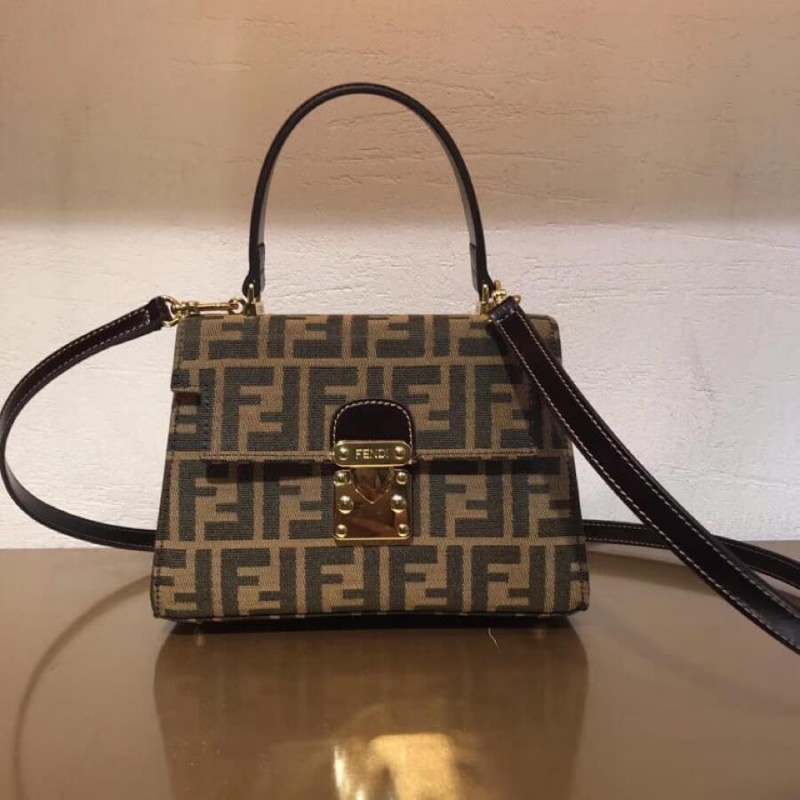 Fendi vintage Mamma borsauette Zucca Kelley borsa F04