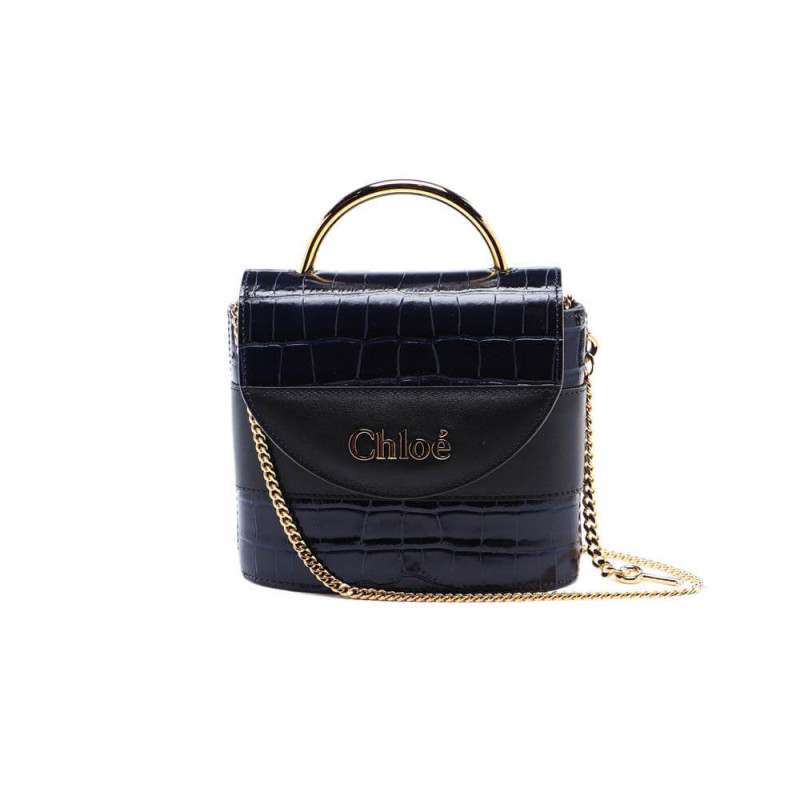 Chloe Small Aby Lock Chain Borse Croco Effect S1220