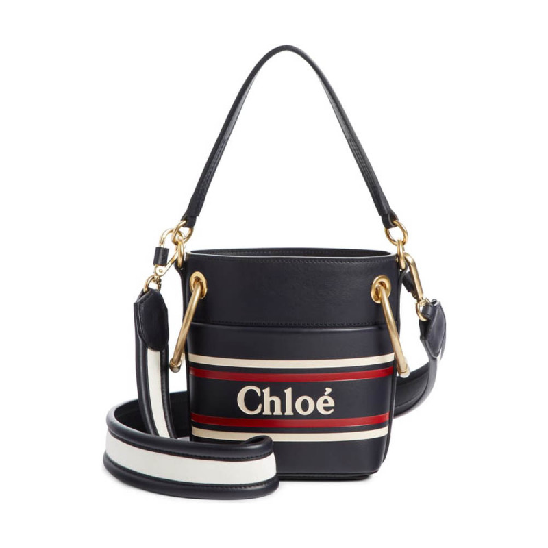 Borsa per secchio in pelle chloe roy mini liscia 3S508