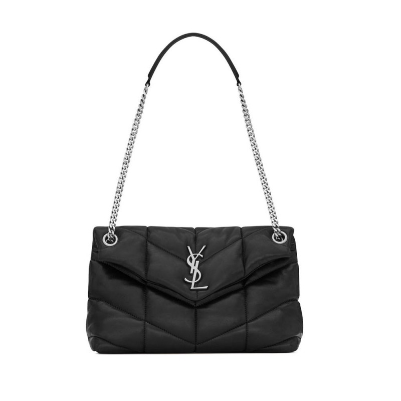 SAINT LAURENT LOULOU PELLE PICCOLA borsa IN MAGGIO IN LAGSTORIO 577476