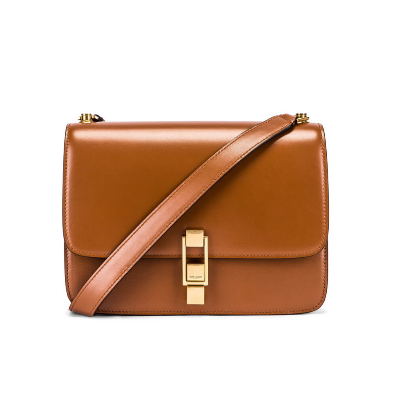 Saint Laurent Carre Satchel in pelle liscia 585060