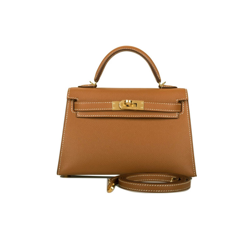 Hermes Kelly borsa 19 cm in pelle Epsom