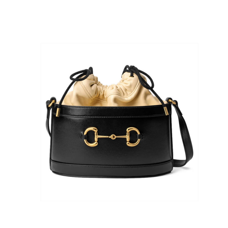 Gucci 1955 Horsebit Borse Borsa 602118 Nero/Burro