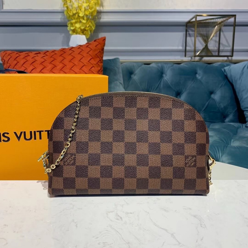 Louis Vuitton Damier Ebene Cosmetic Pouch GM M47353